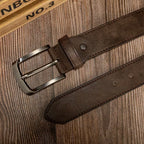 Women's Distressed PU Buckle Belt