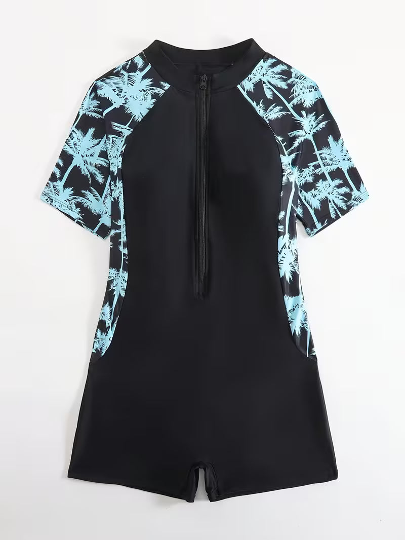 Women's Zipper Competition Swimsuit