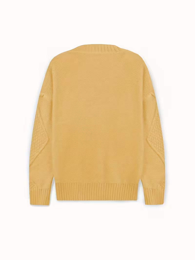 Women's Plus Size Drop Twist Cable Cardigan