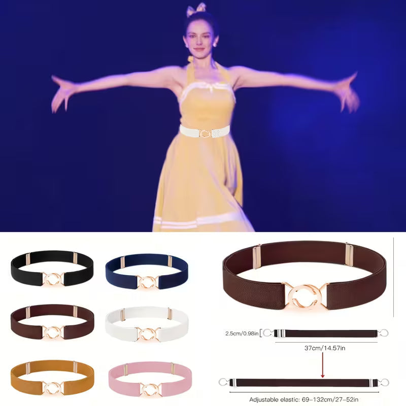 Women's Adjustable Elastic Waistband Belt