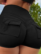 Women's Y2K Style Fitted Short Shorts