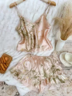 Women's Cherry Print Camisole Pajama Set