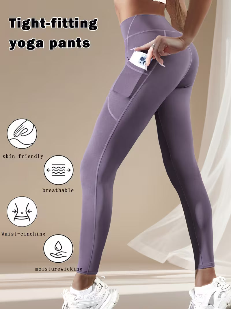 Women's High-Waist Butt-Lifting Running Leggings