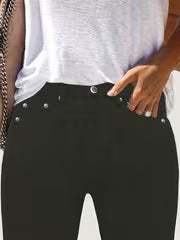 Women's Black High-Waisted Skinny Jeans