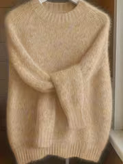 Women's Brushed Mohair Blend Raglan Sweater