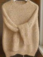 Women's Brushed Mohair Blend Raglan Sweater