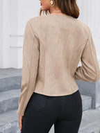 Women's Elegant Solid Color Casual Jacket