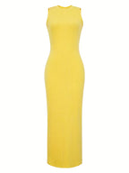 Women's Casual Sleeveless Round Neck Summer Dress