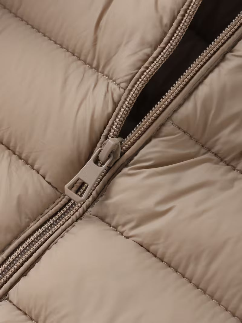 Women's Slim-Fit Stand Collar Padded Cropped Jacket