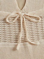 Women's Hollow Tie-String Mid-Length Dress
