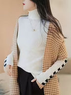 Women's High-Neck Slim-Fit Base Layer Sweater