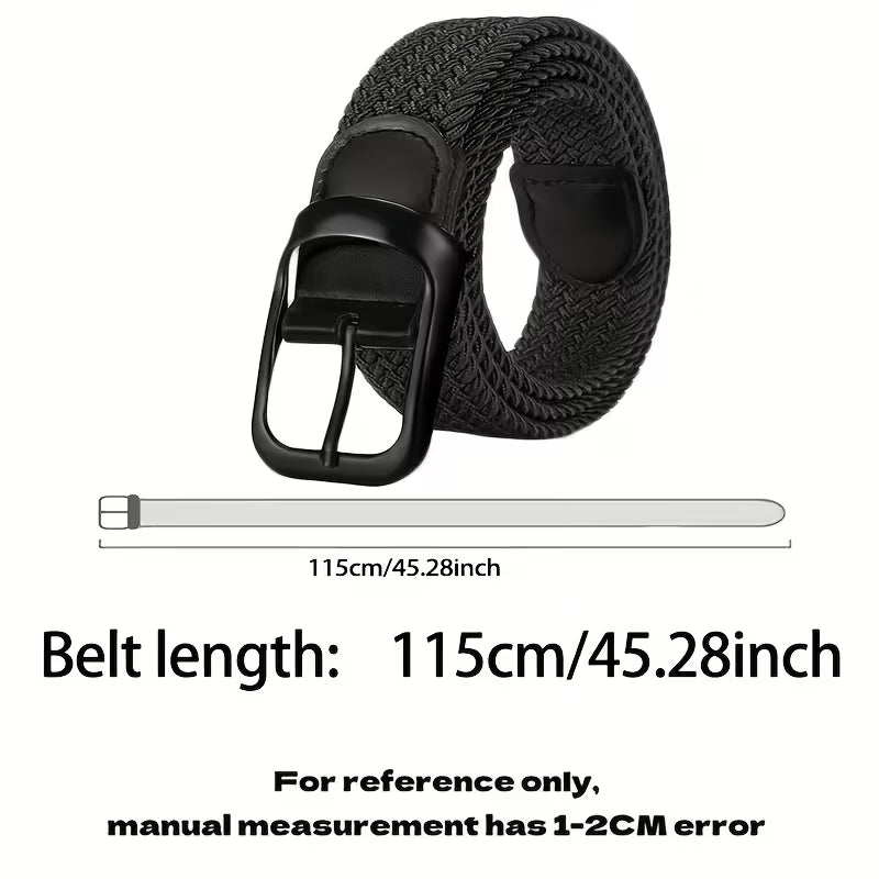 Unisex Casual Needle Buckle Elastic Belt