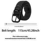 Unisex Casual Needle Buckle Elastic Belt