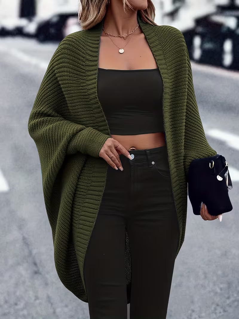 Women's Elegant Mid-Length Cardigan Coat