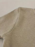 Women's High Turn-Collar Pullover Sweater Set