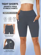 Women's High-Elastic Sports Shorts for Cycling & Yoga