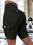Women's High-Waist Pocket Lounge Shorts