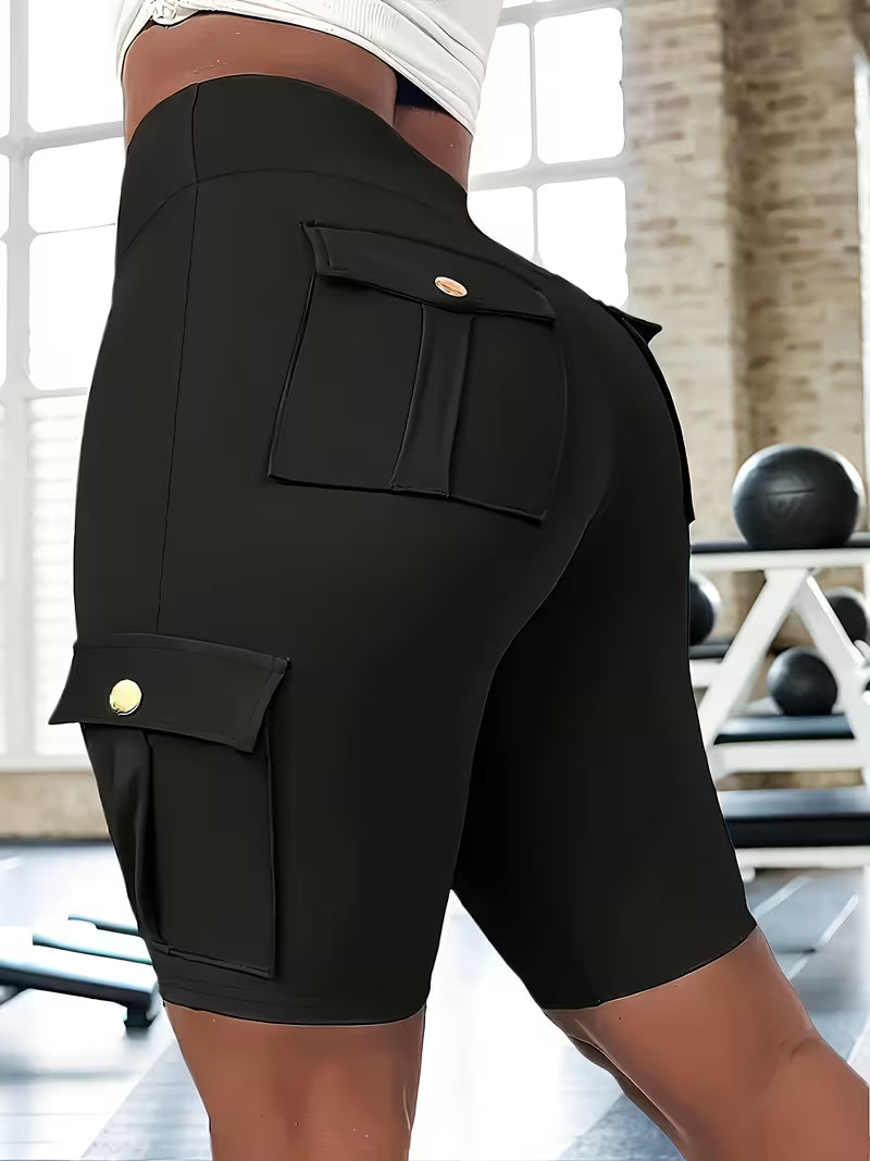 Women's High-Waist Pocket Lounge Shorts