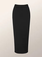 Women's Solid Color Fitted Half-Skirt