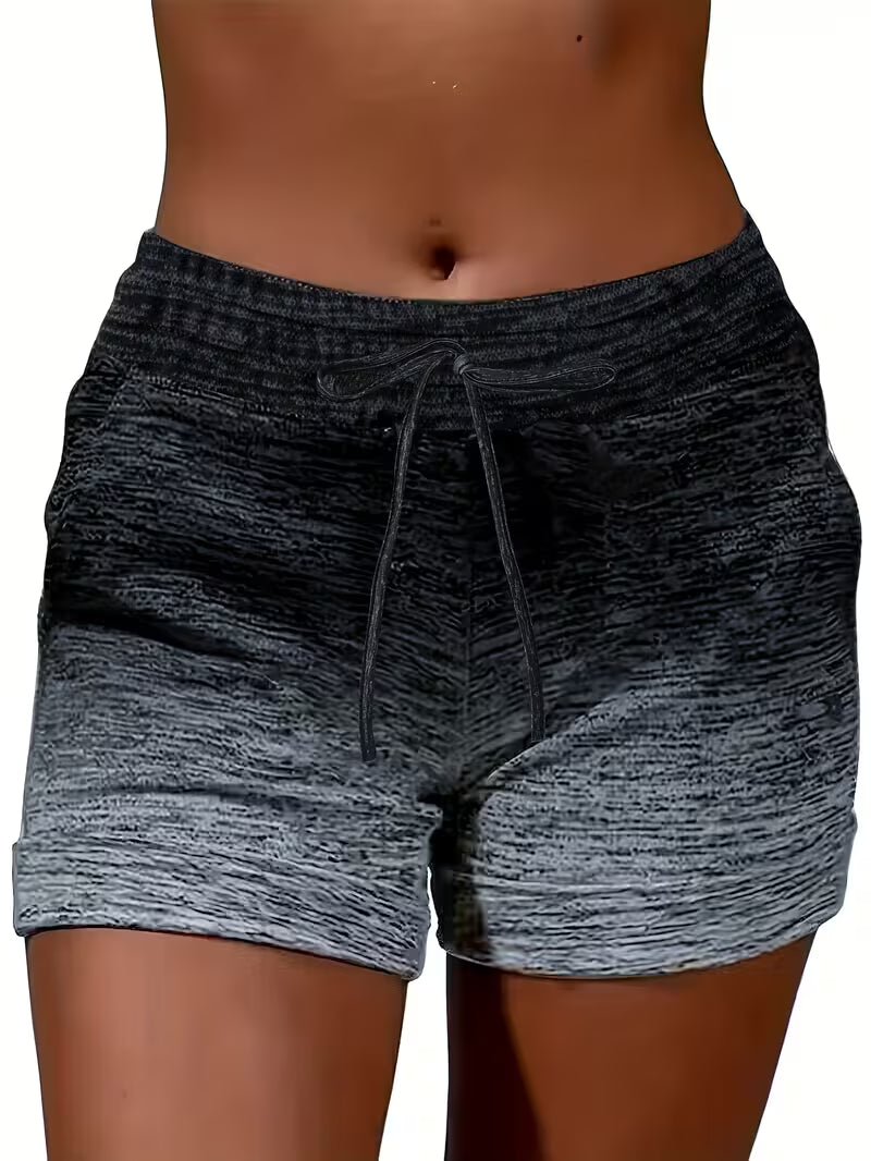 Women's Gradient Print Trendy Street Shorts