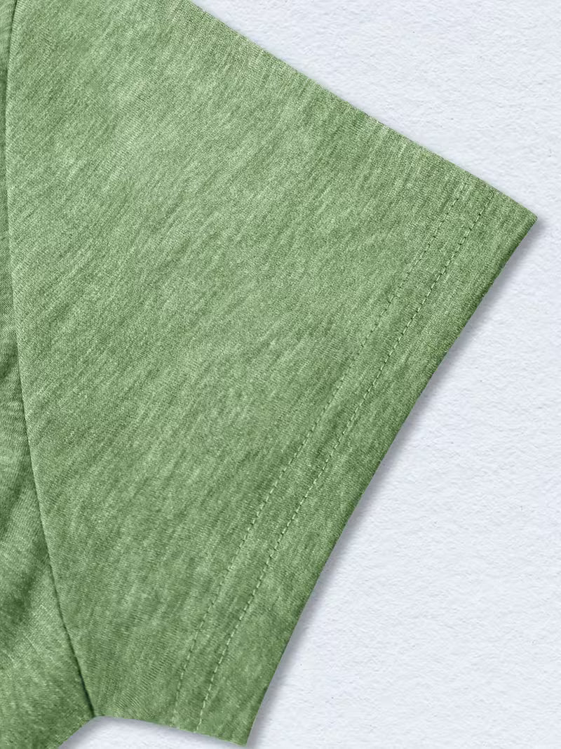 Women's Mountain Print Casual T-Shirt, Short Sleeve