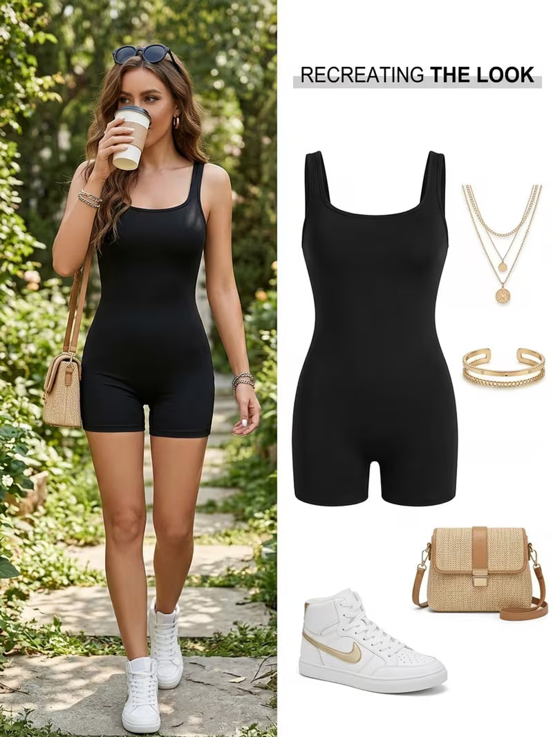 Women's Backless Cami Romper Jumpsuit