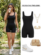 Women's Backless Cami Romper Jumpsuit