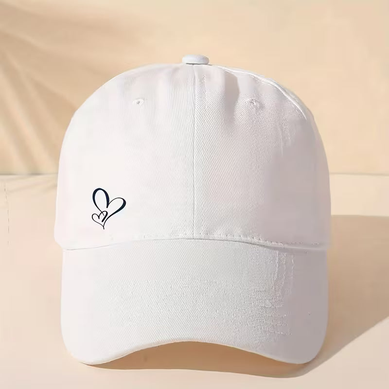 Heart Pattern Adjustable Baseball Cap
