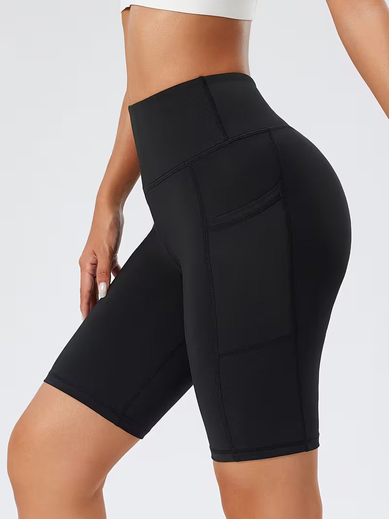 Women's High-Elastic Sports Shorts for Cycling & Yoga