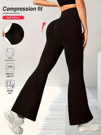 Women's High-Waist Tummy Control Flare Pants
