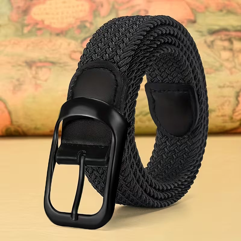 Unisex Casual Needle Buckle Elastic Belt