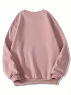 Women's Round Neck Bear Print Sweatshirt
