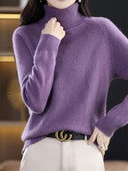 Women's Warm Collared Loose-Fit Base Layer Sweater