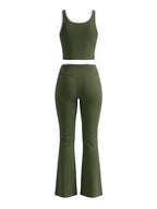 Women's Solid Color Tank Top Set