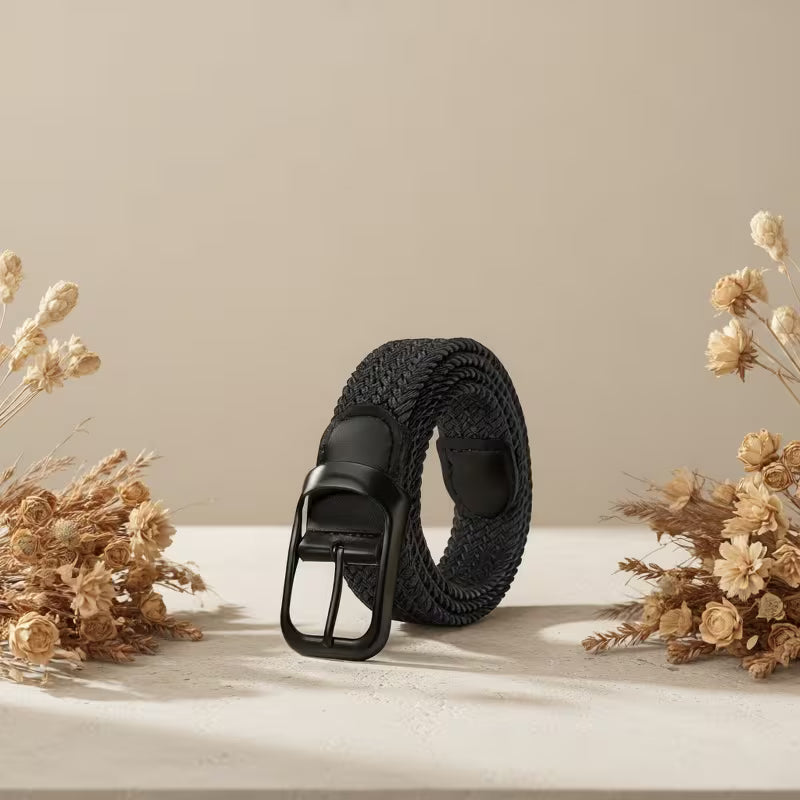 Unisex Casual Needle Buckle Elastic Belt