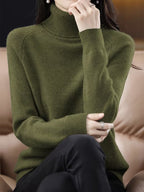 Women's Warm Collared Loose-Fit Base Layer Sweater