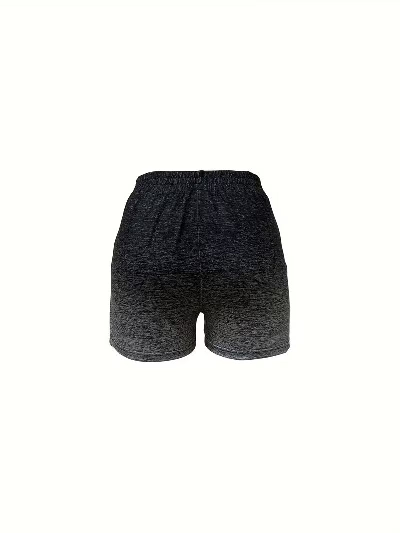 Women's Gradient Print Trendy Street Shorts
