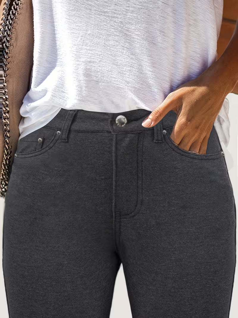 Women's Black High-Waisted Skinny Jeans