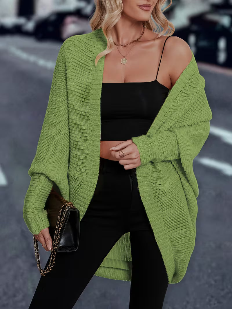 Women's Elegant Mid-Length Cardigan Coat