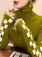 Women's High-Neck Slim-Fit Base Layer Sweater