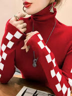 Women's High-Neck Slim-Fit Base Layer Sweater
