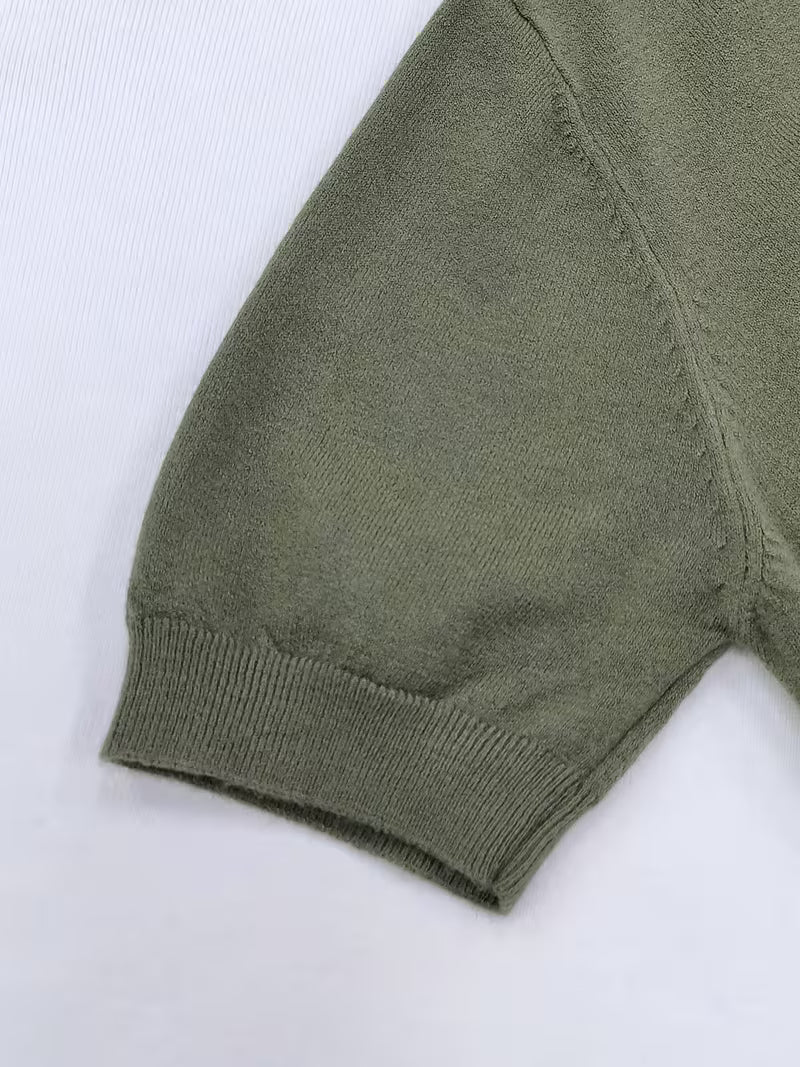 Women's Simple Thin Short Sleeve Summer Sweater