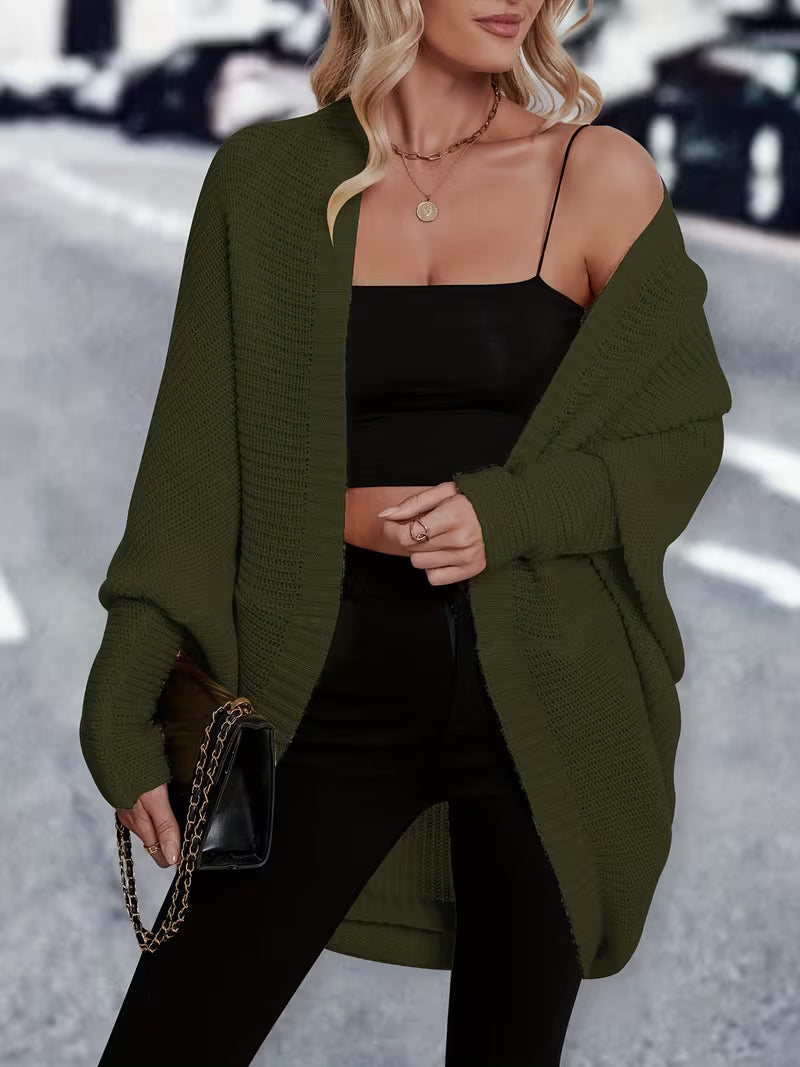 Women's Elegant Mid-Length Cardigan Coat