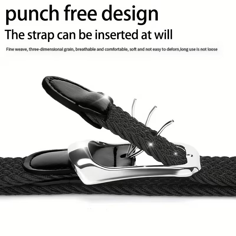 Unisex Casual Needle Buckle Elastic Belt
