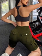 Women's High-Waist Pocket Lounge Shorts