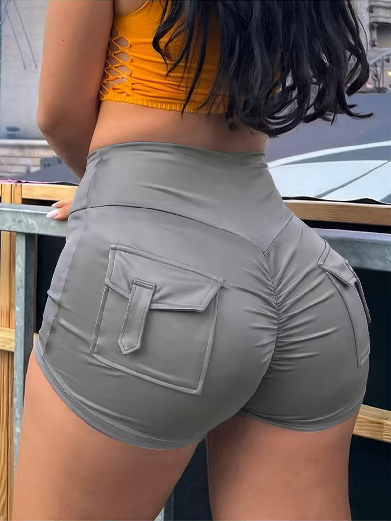 Women's Y2K Style Fitted Short Shorts