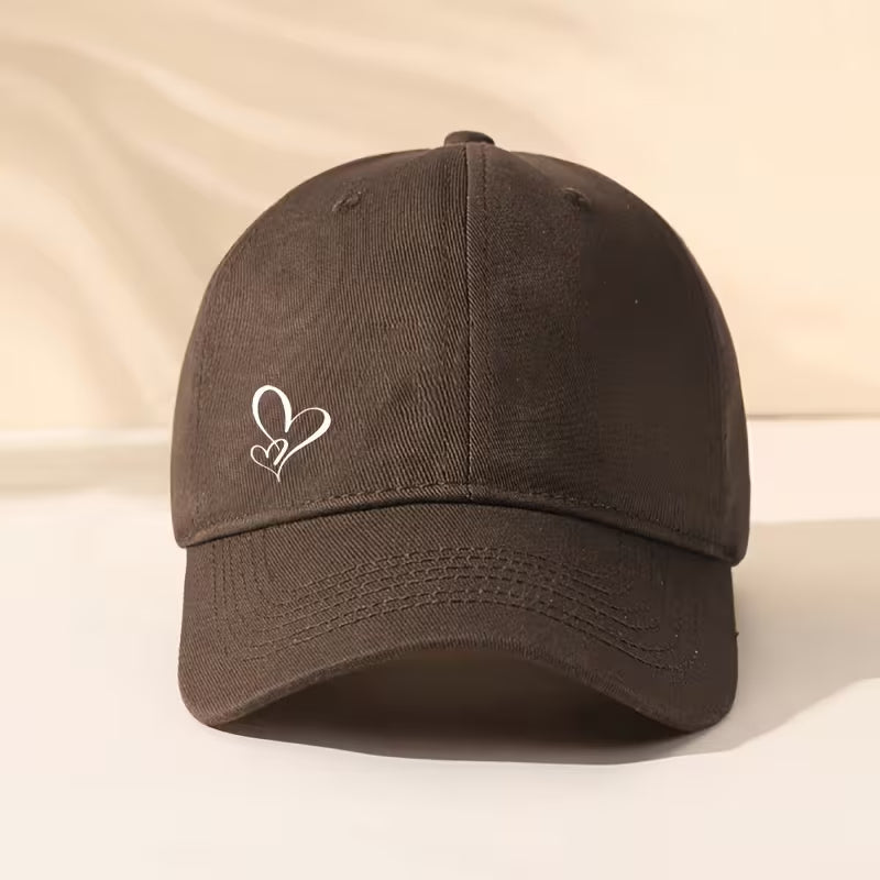 Heart Pattern Adjustable Baseball Cap