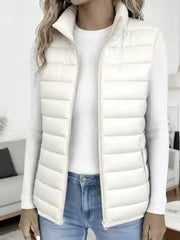 Women's Stand Collar Short Vest Jacket