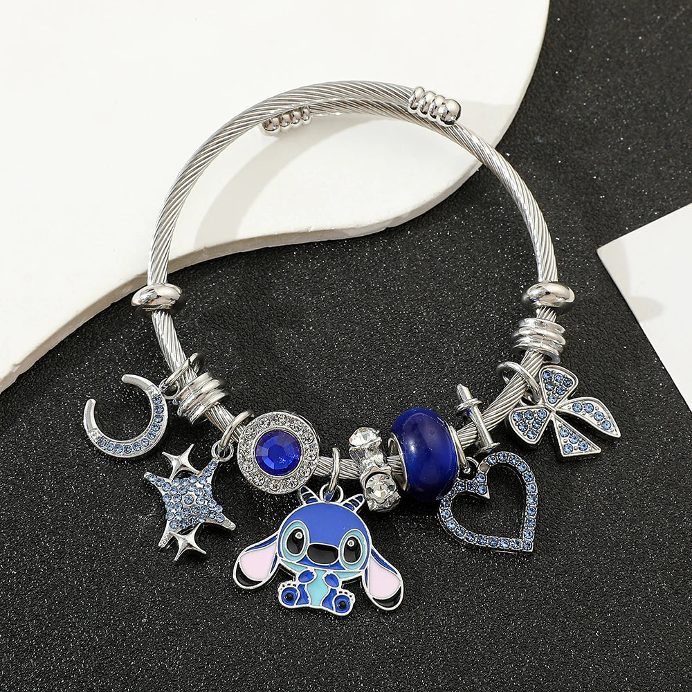 Blue Cartoon Charm Bracelet